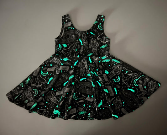 Glow in the Dark Girls Twirly Dress