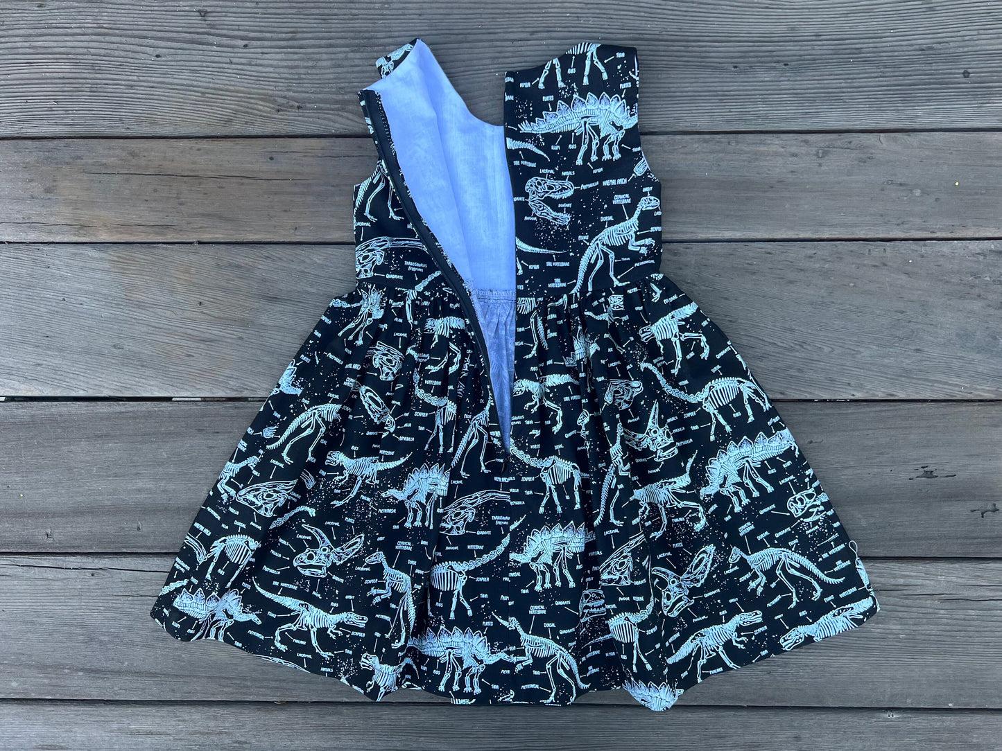 Glow in the Dark Girls Dinosaur Dress