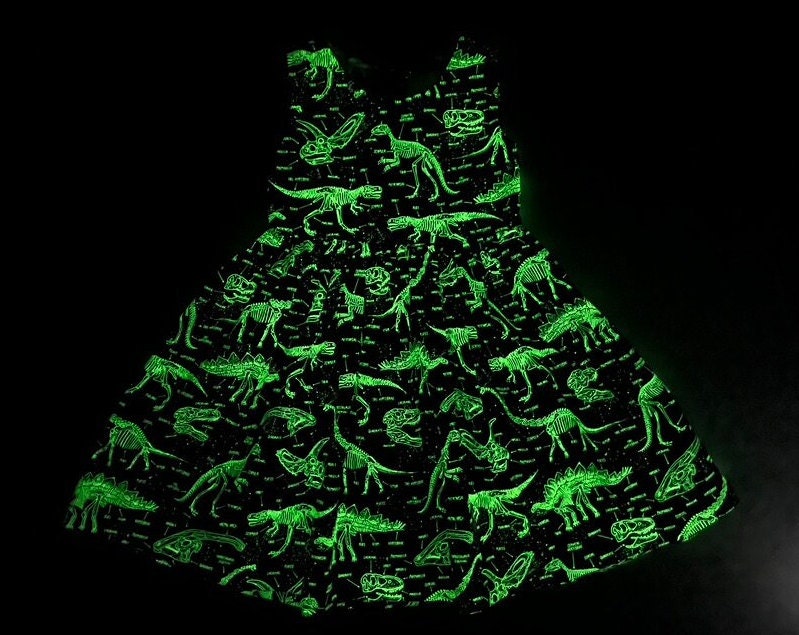 Glow in the Dark Girls Dinosaur Dress