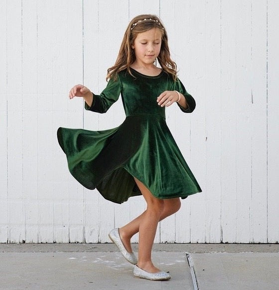 Velvet Twirly Dresses - Fall