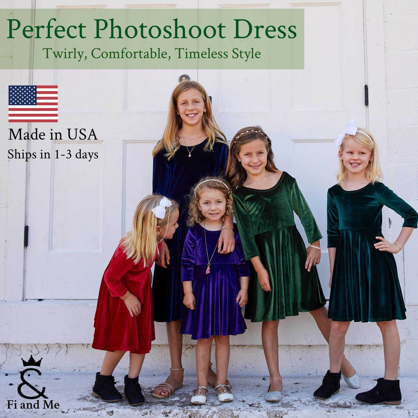 Girls Velvet Dresses