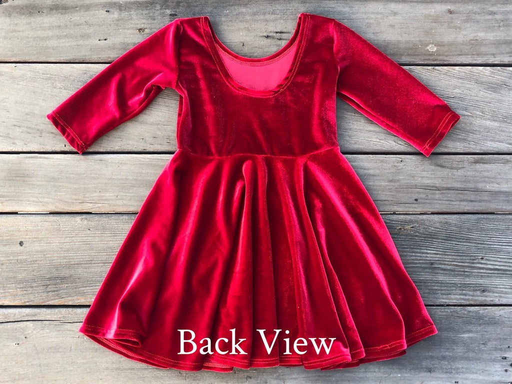 Girls Velvet Dresses