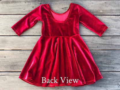 Girls Velvet Dresses