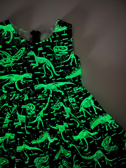 Glow in the Dark Girls Dinosaur Dress