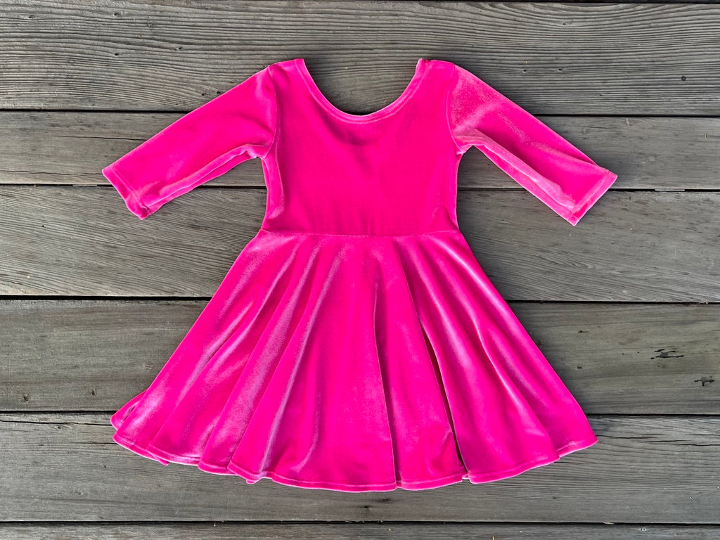 Girls Velvet Dresses