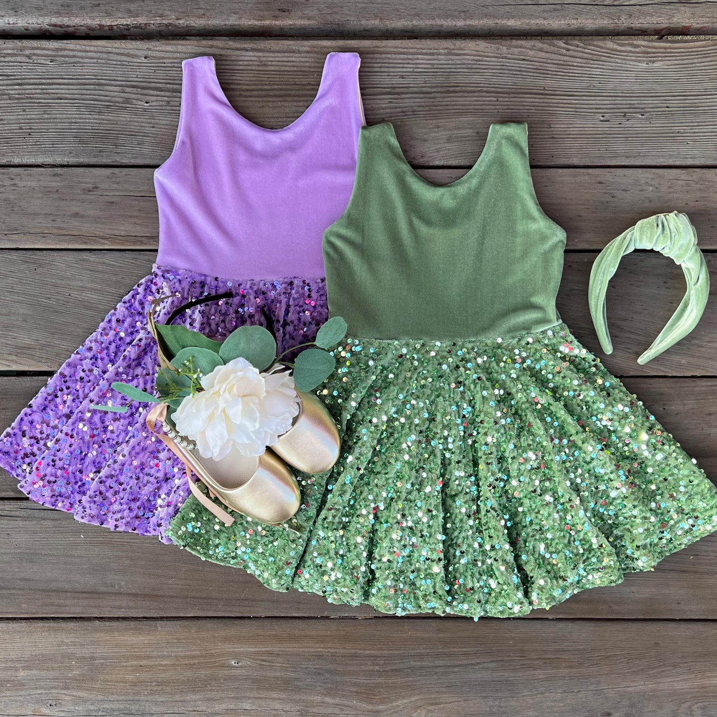 Sequin Twirl Dresses