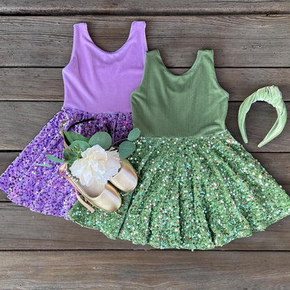 Sequin Twirl Dresses