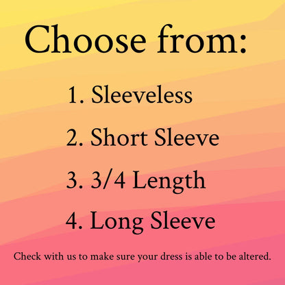 Sleeve Add on Alteration Fee Customizations Handmade in USA
