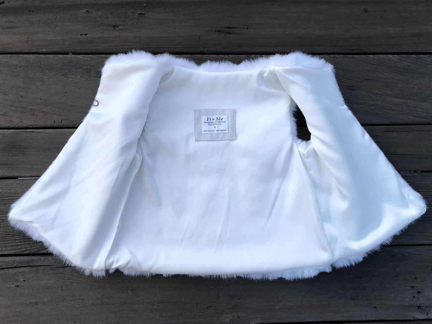White Mink Faux Fur Vest