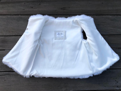 White Mink Faux Fur Vest