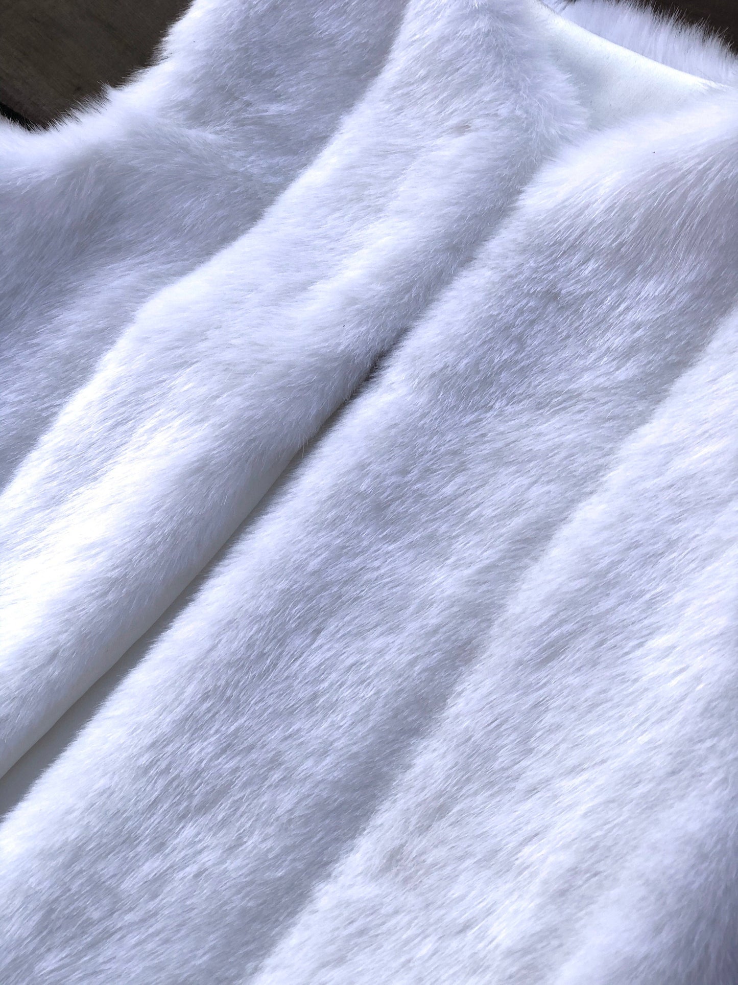 White Mink Faux Fur Vest