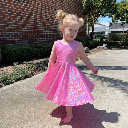 Shimmer Twirly Dresses - Solid Color Collection