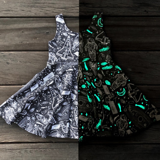 Glow in the Dark Girls Twirly Dress