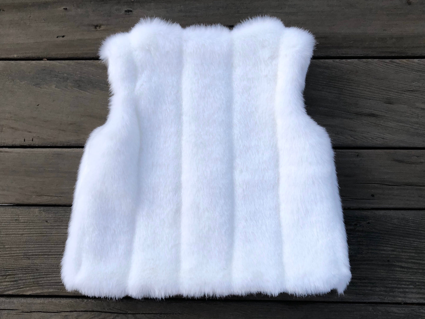 White Mink Faux Fur Vest