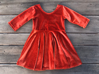 Velvet Twirly Dresses - Fall