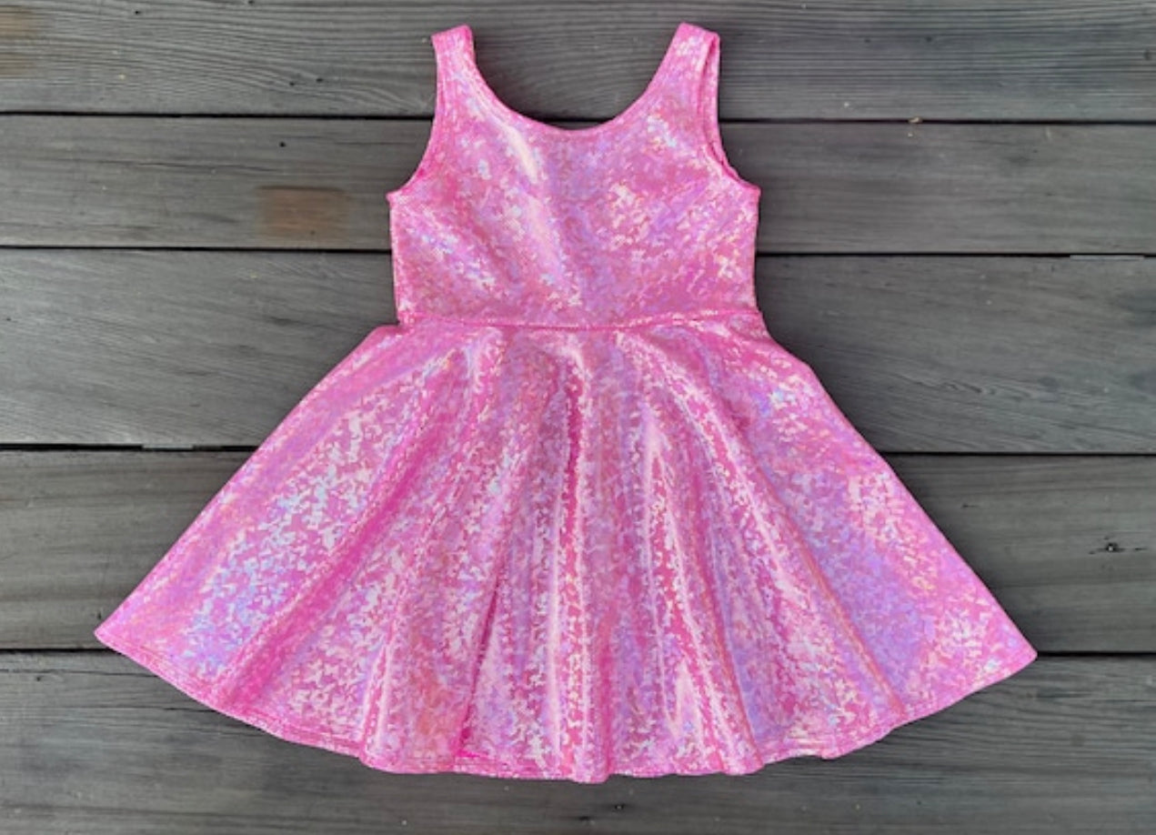 Shimmer Twirly Dresses - Solid Color Collection