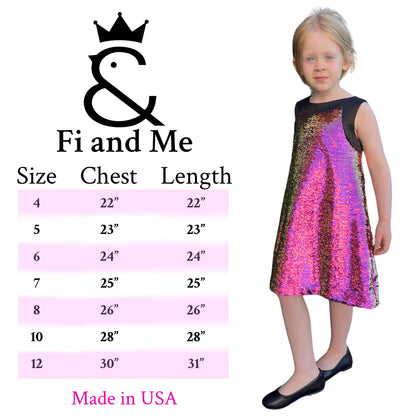 Girls A-line sequin dress