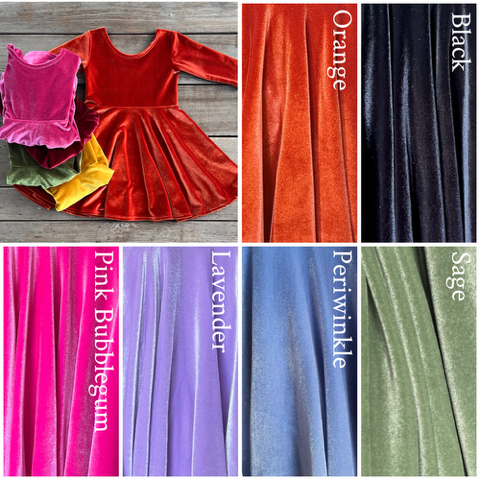 Girls Velvet Dresses
