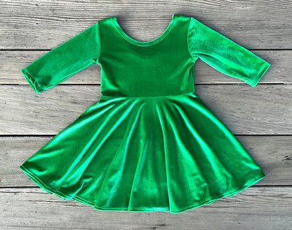 Velvet Twirly Dresses - Fall