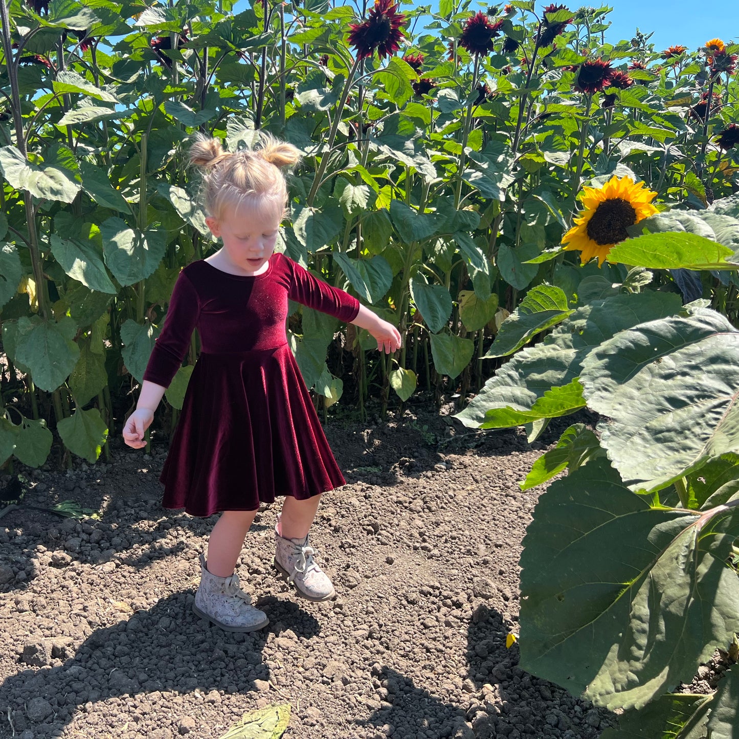 Velvet Twirly Dresses - Fall