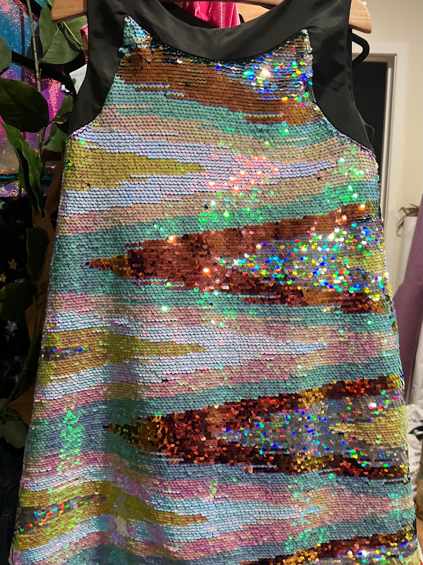 Girls A-line sequin dress
