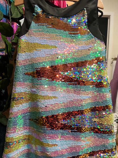 Girls A-line sequin dress