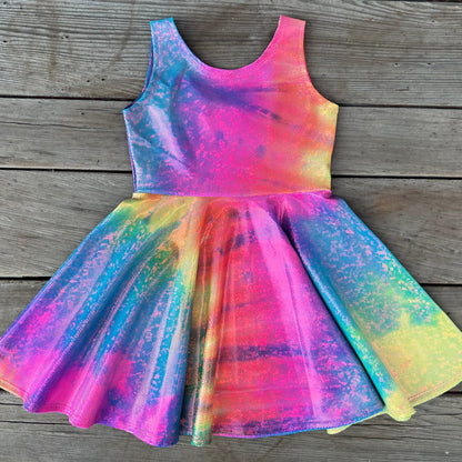 Shimmer Twirly Dresses - Multicolor