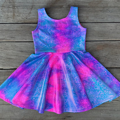 Shimmer Twirly Dresses - Multicolor