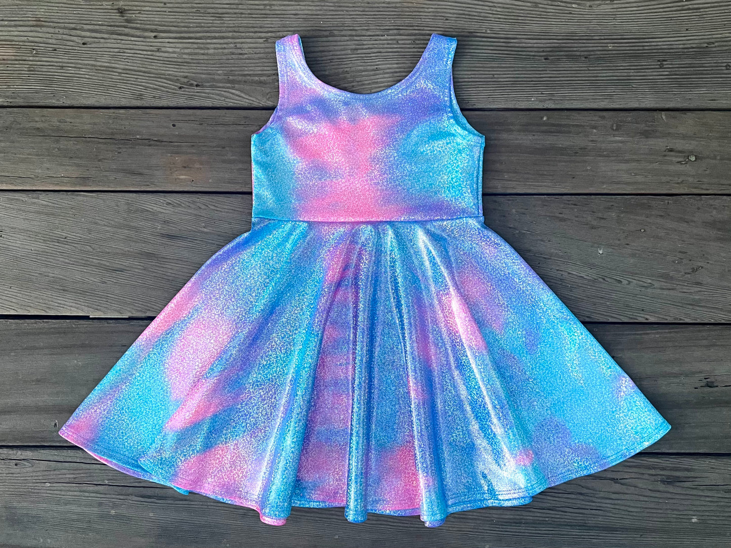 Girls Shimmer Twirly Dresses