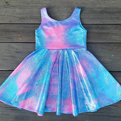 Shimmer Twirly Dresses - Multicolor