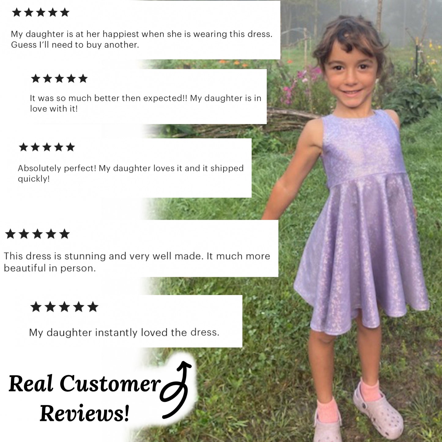 Shimmer Twirly Dresses