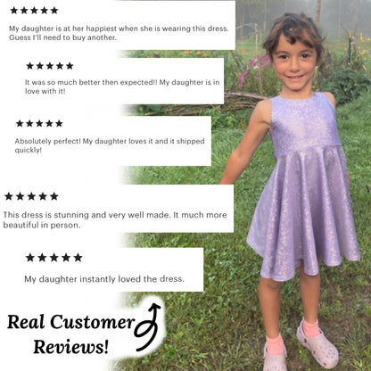 Shimmer Twirly Dresses