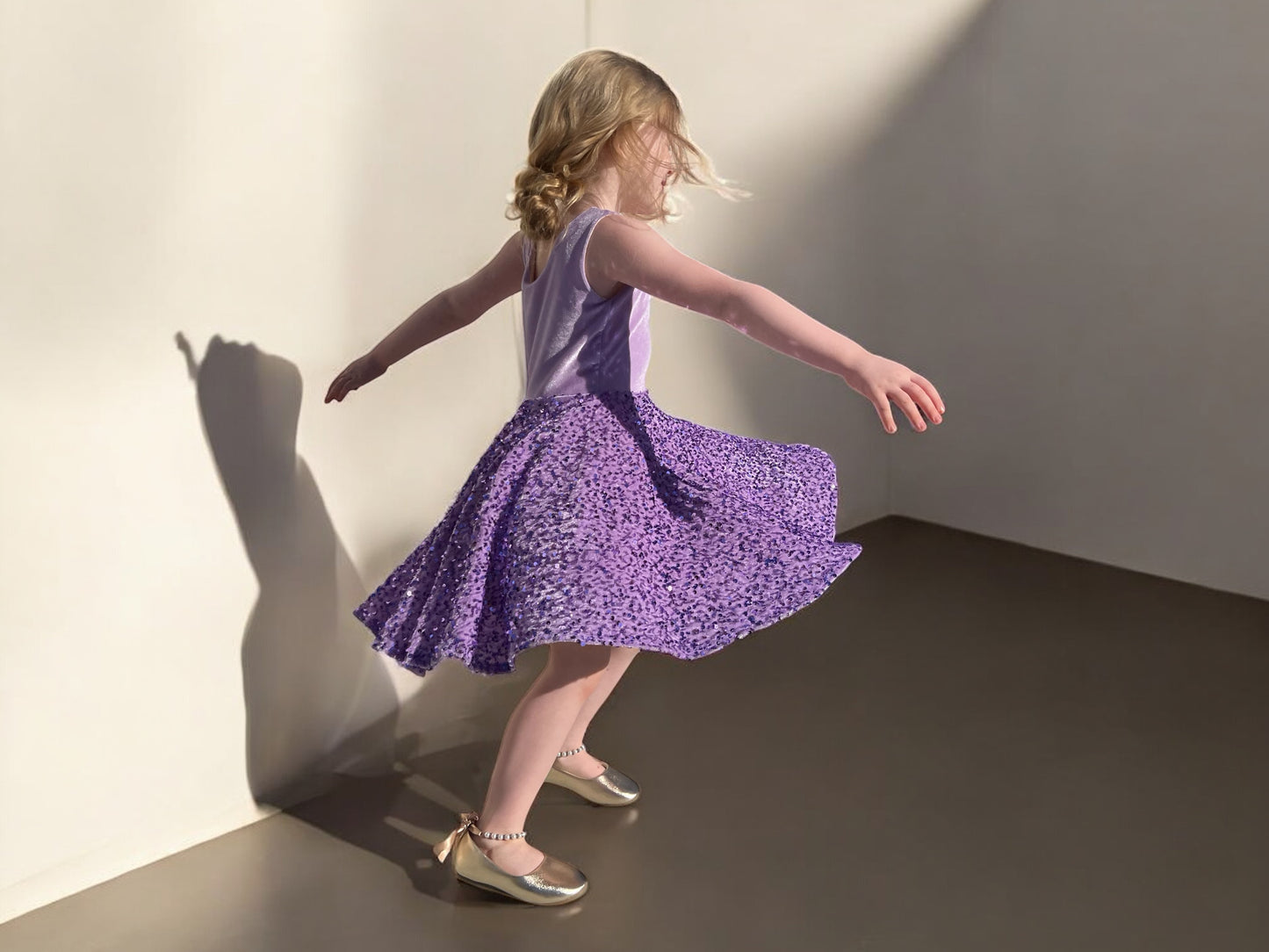 Pastel Sequin Twirly Dresses