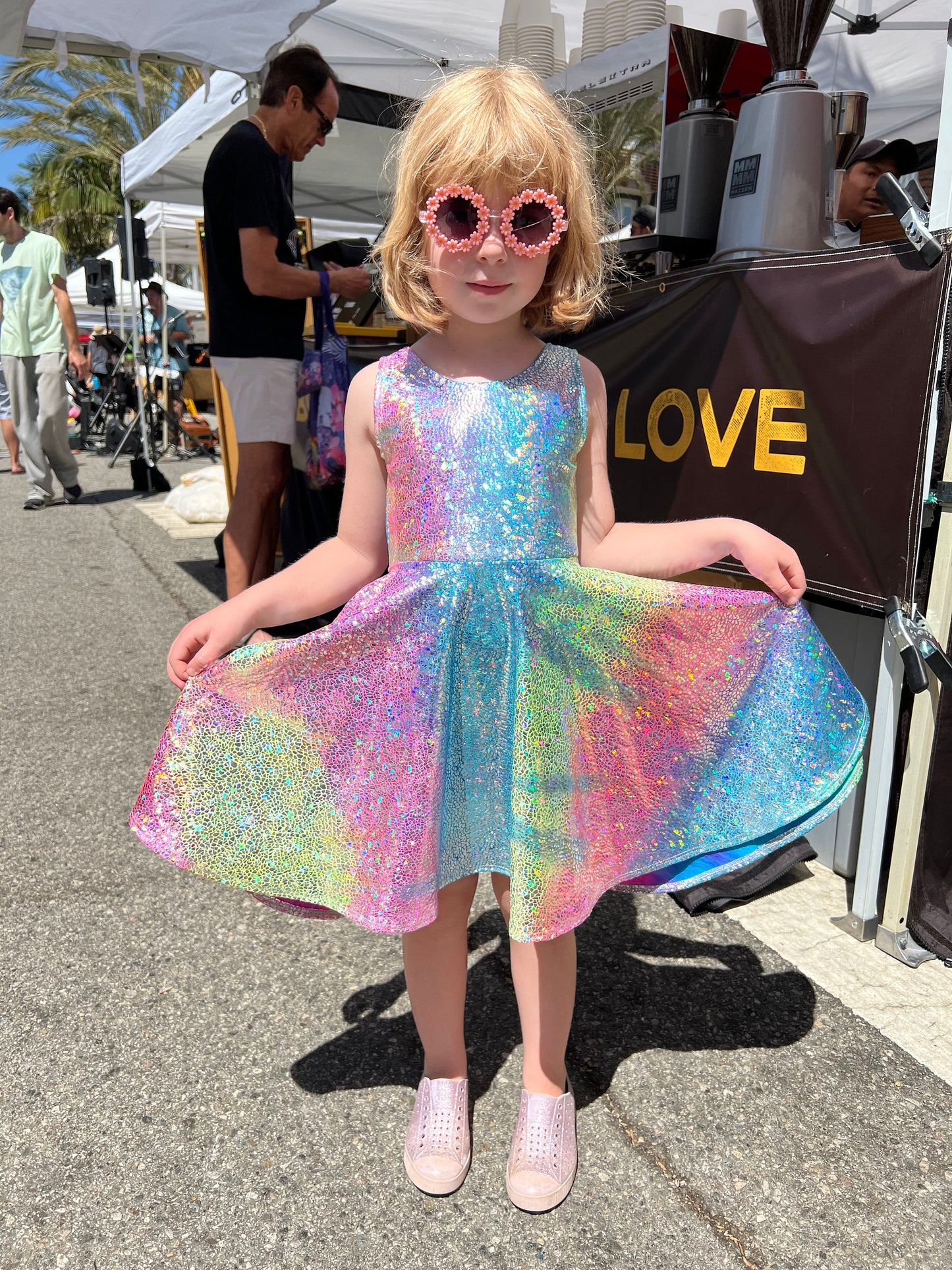 Shimmer Twirly Dresses