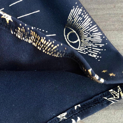 Black and Metallic Gold Dress