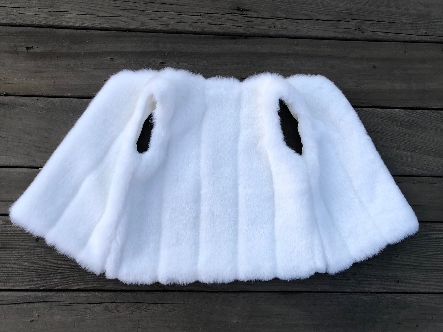 White Mink Faux Fur Vest