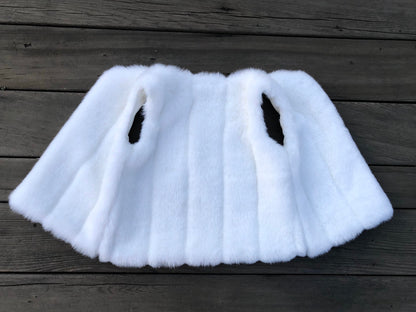 White Mink Faux Fur Vest