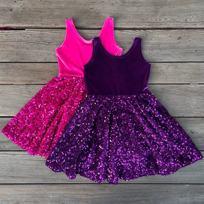 Sequin Twirl Dresses